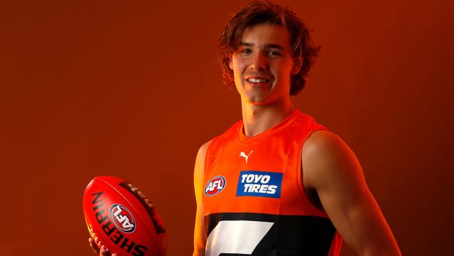 GWS expectedly took key forward Aaron Cadman with the first pick of the draft. (Photo by Darrian Traynor/AFL Photos/Getty Images)