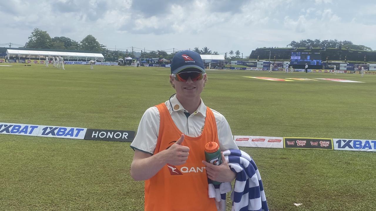 Ollie Peake in Sri Lanka where he was a development player with the Australian Test team. Photo: Ben Cameron.