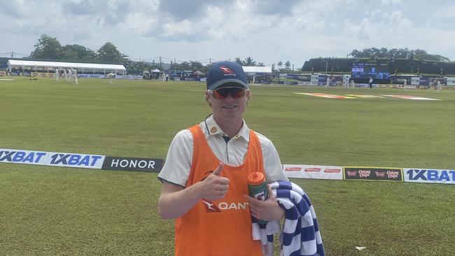Ollie Peake in Sri Lanka where he was a development player with the Australian Test team. Photo: Ben Cameron.