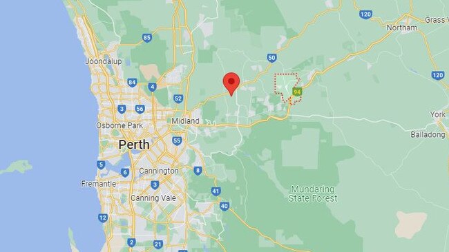 A man has been shot in Wooroloo, 55km outside of Perth. Picture: Google Maps