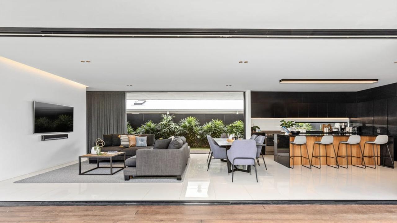 The layout is designed to bring the outdoors inside.