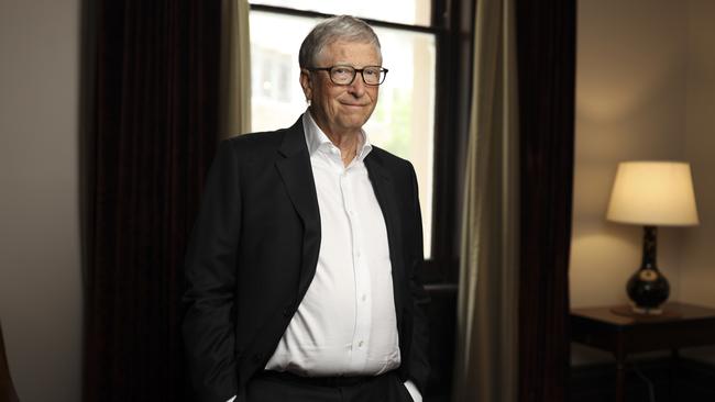 Bill Gates has pledged at least half of his fortune into this world, fighting to bring equality in access to health, energy and education. Picture: Peter Morris