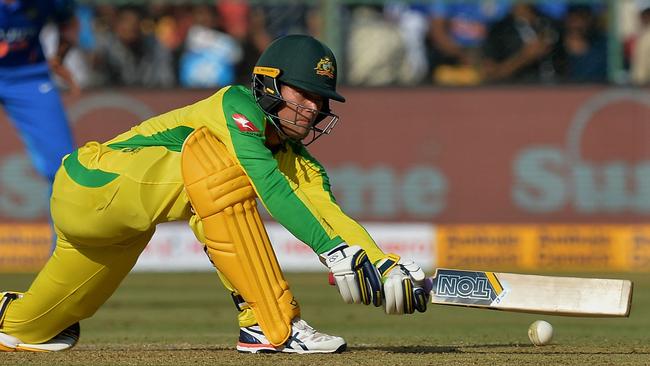 Alex Carey will return from international duty in India to face the Melbourne Stars. Picture: Manjunath Kiran/AFP