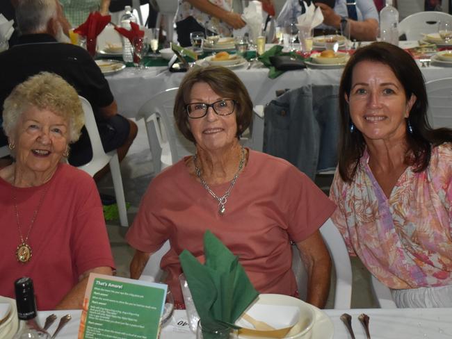 Desleigh, Wendy and Elaine at the Italian long lunch, February 25, 2024.