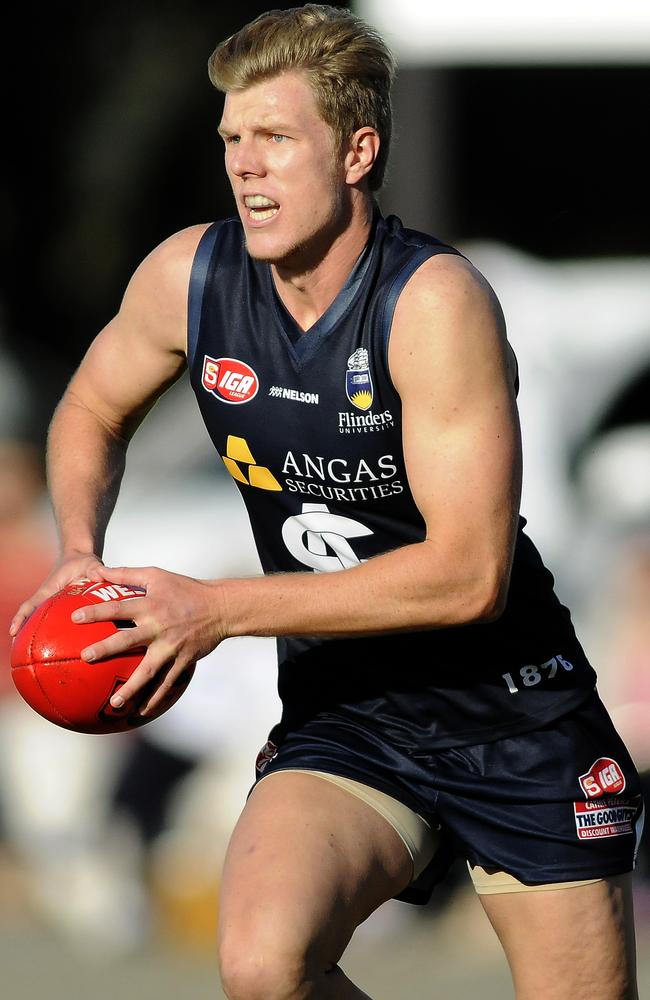 Tom Fields in action for South Adelaide. Picture: Tom Huntley