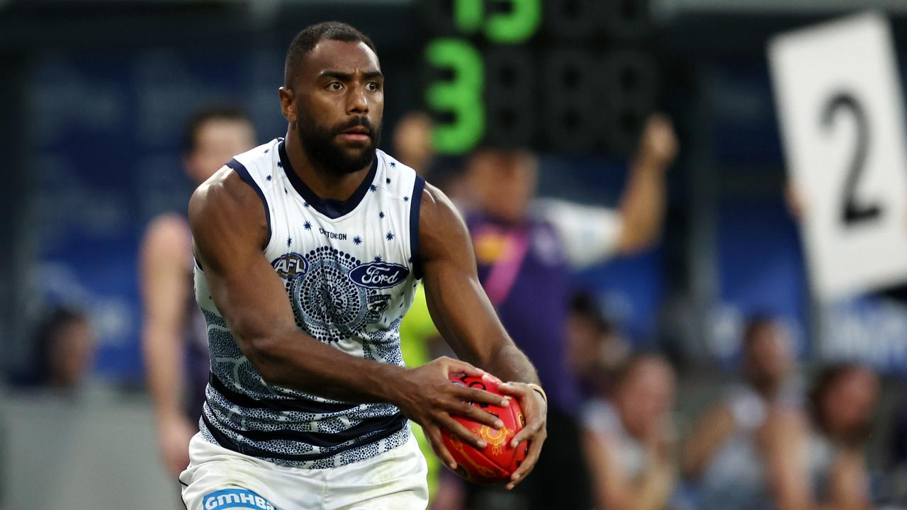 Geelong’s Esava Ratugolea is one of Port’s four new recruits. Picture: Will Russell/AFL Photos via Getty Images