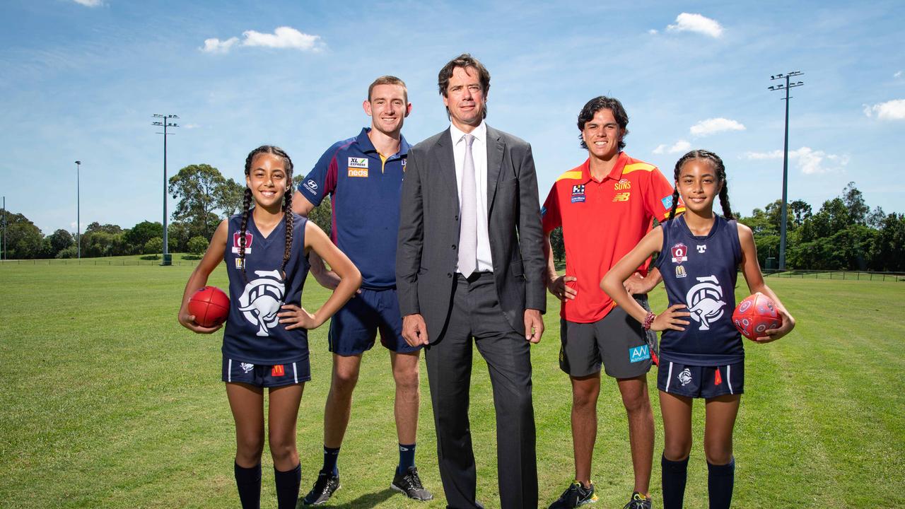 AFL 2023 Gillon McLachlan says AFL will be bigger than NRL in Qld