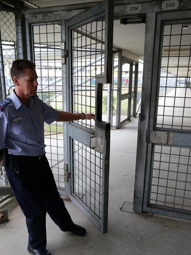 A connecting walk way at Wolston Correctional Centre. Picture: Liam Kidston.