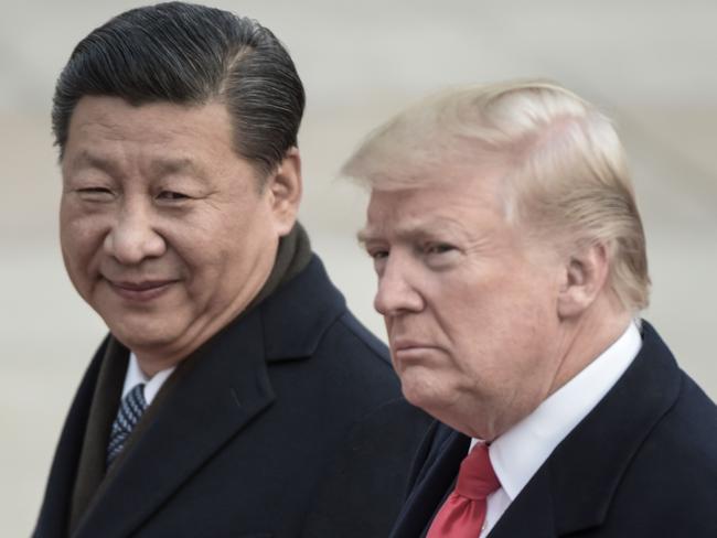 China's President, Xi Jinping, and US President Donald Trump. Picture AFP