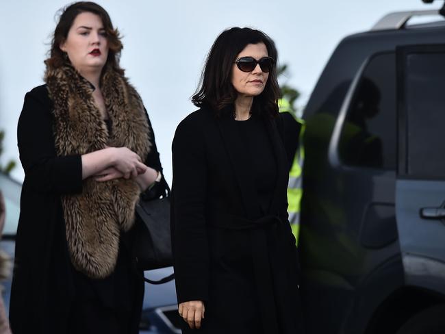 Ali Hewson, the wife of U2’s Bono, arrives at Dolores O'Riordan's funeral in Ireland. Picture: Charles McQuillan/Getty Images