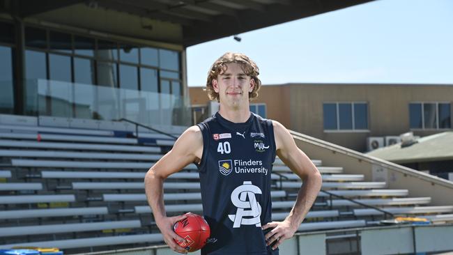 South Australian ruckman Taylor Goad attended Westminster School in Adelaide. Picture: Keryn Stevens