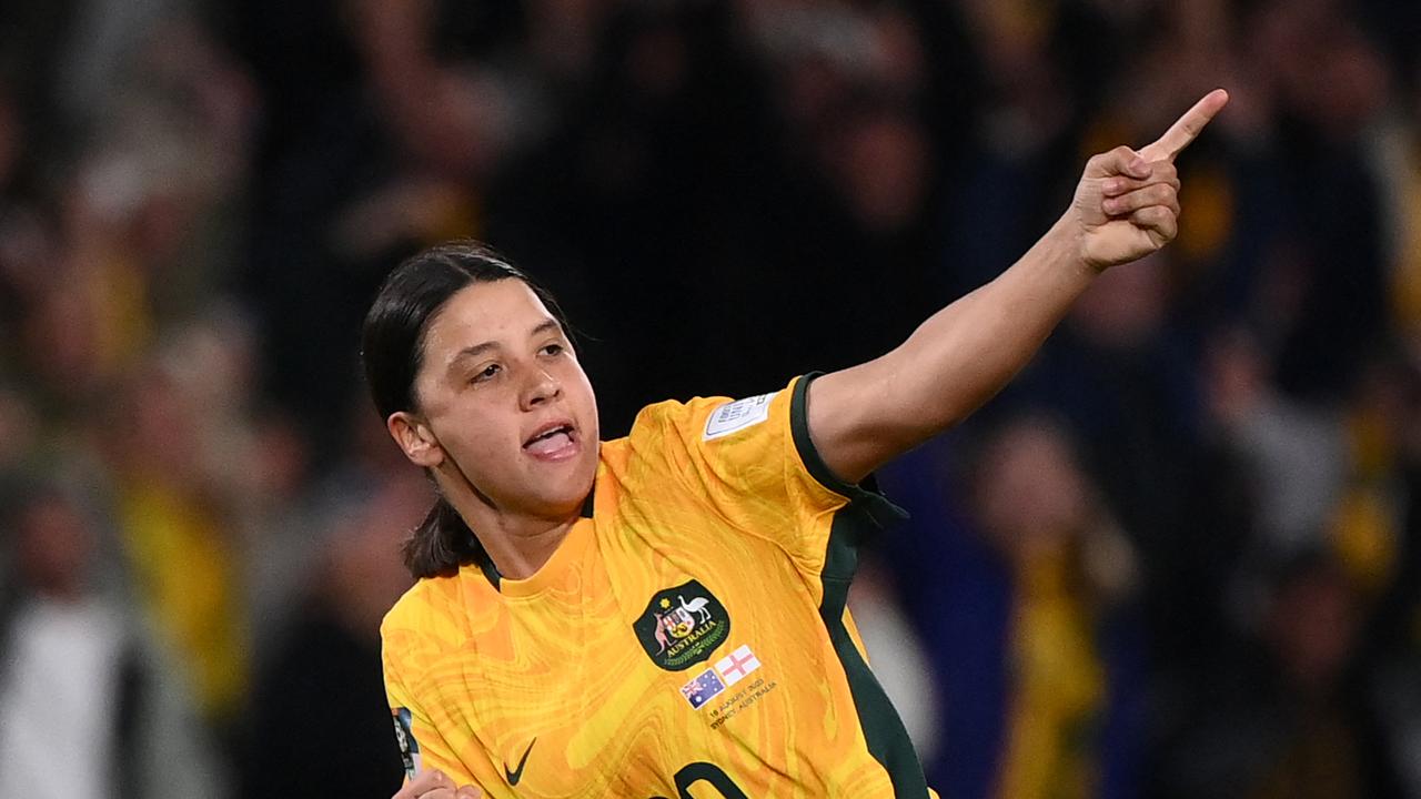 Record-breaker Sam Kerr moves out on her own after remarkable Matildas  scoreline, Matildas