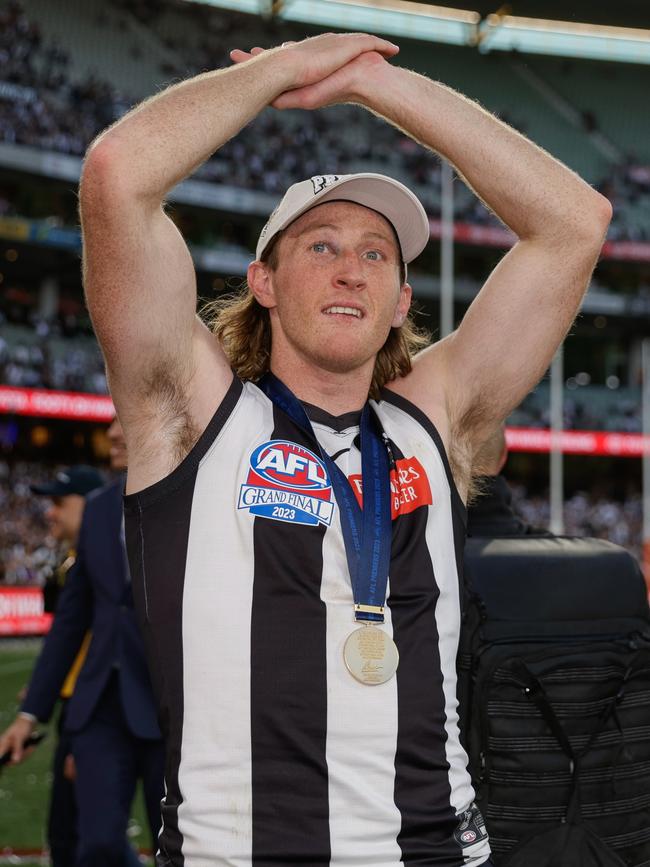 Nathan Murphy played his last game for Collingwood in the 2023 Grand Final. Picture: Russell Freeman/AFL Photos via Getty Images