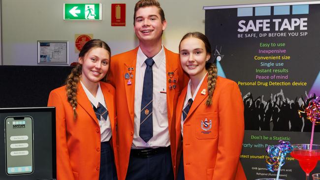 The St Stephen’s College SafeCoast team at the Mayor’s Technology and Innovation Awards. Picture: Supplied