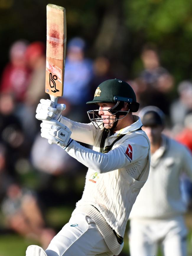 Marnus Labuschagne fell to a brilliant piece of fielding. Picture: Getty Images