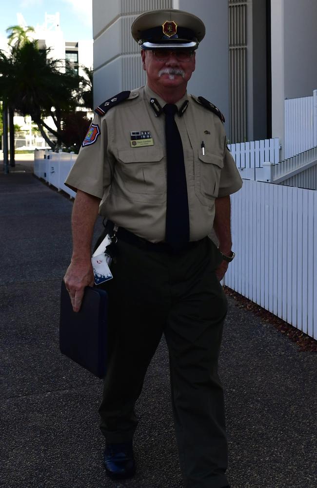 Darwin Correctional Precinct general manager David Gordon outside Darwin Local Court following the death in custody inquest for Mati Tamwoy, on Wednesday December 11. Picture: Zizi Averill