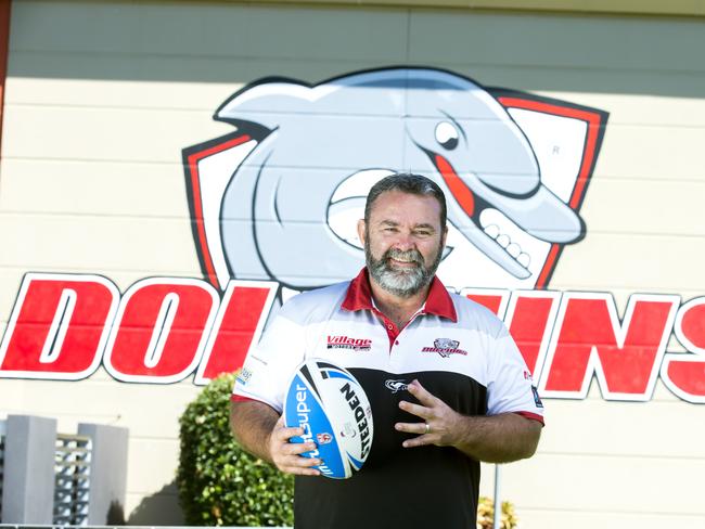 James Ackerman Cup.  Sunday May 13, 2018.  Dolphins football director Grant Cleal. (AAP Image/Renae Droop)