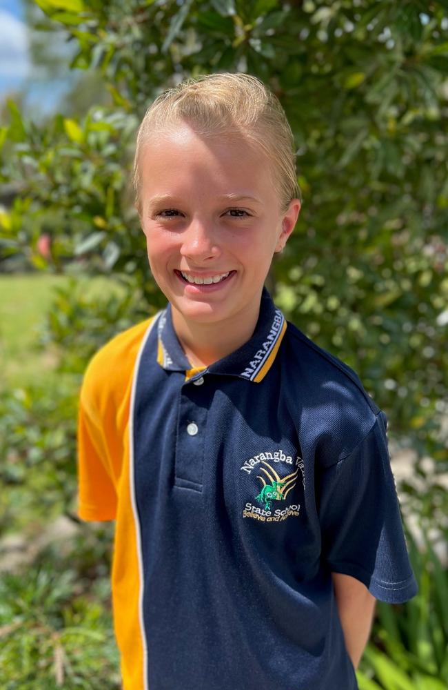 Macy Aczel, Narangba Valley State School Captain, Picture: Contributed