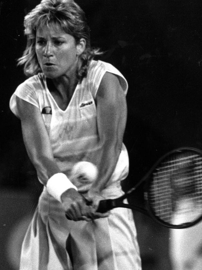 Tennis star Chris Evert sported a mullet too.