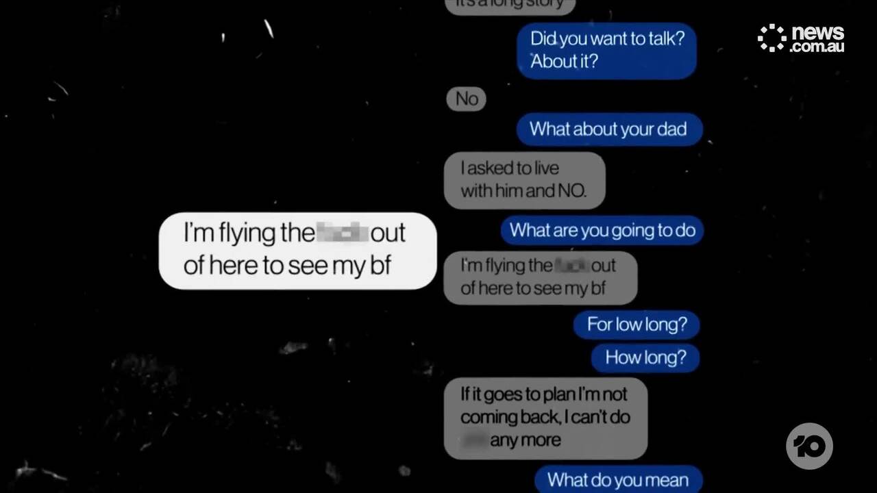 Pheobe Bishop's aunt reveals texts she received weeks before teenager disappeared