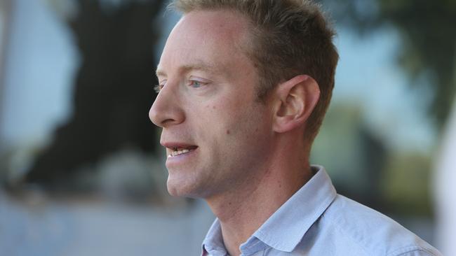 Opposition Leader David Speirs at a press conference. Picture: Emma Brasier