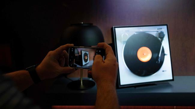 The frame on display at CES is Las Vegas. Picture: AFP