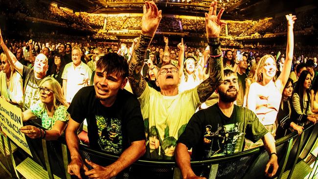 Fans watching Paul McCartney performing at the Adelaide Entertainment Centre. Picture: MPL Communications