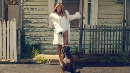 Beyonce in a still from the film clip for <i>No Angel</i>.