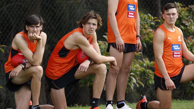 Young Giant Jason Gillbee, left, has lifted the lid on his milk obsession. Picture: Phil Hillyard