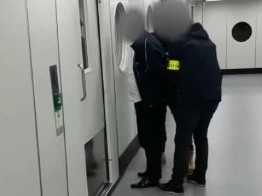 Tse being arrested at Amsterdam’s Schiphol Airport in January 2021.