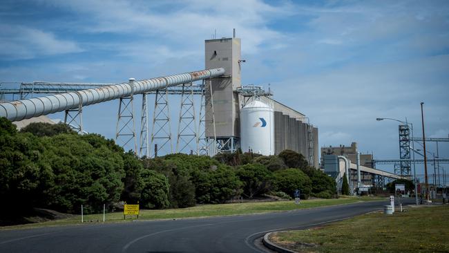 Portland's Alcoa aluminium smelter. Picture: Jake Nowakowski