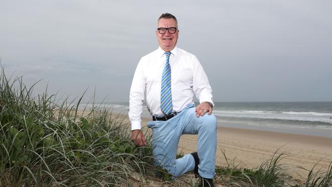 Gold Coast radio personality Adrian ‘AJ’ Johnston will contest the new Gold Coast City Council super division at the March 28, 2020 poll. Picture: Jason O'Brien