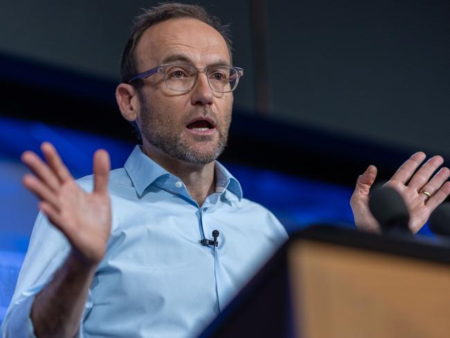 CANBERRA, AUSTRALIA - NewsWire Photos APRIL 26, 2023: Greens Leader Adam Bandt addressed the NPC in Canberra.Picture: NCA NewsWire / Gary Ramage