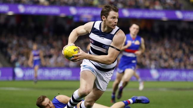 Dangerfield has polled more Brownlow votes against the Dogs (23) than he has against any other club. He polled 11 in his first four games against them as a Geelong player.