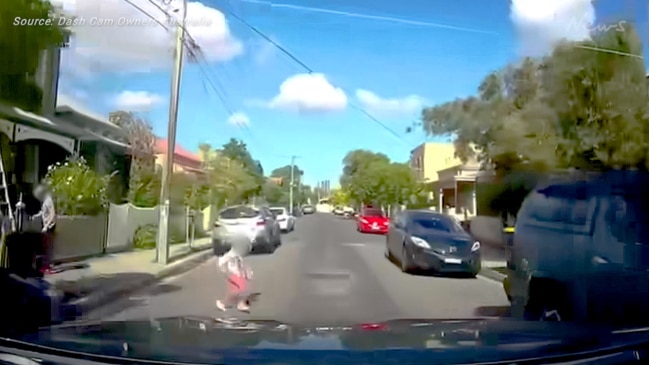 Child hit by car in Melbourne: Dashcam captures moment kid runs into ...