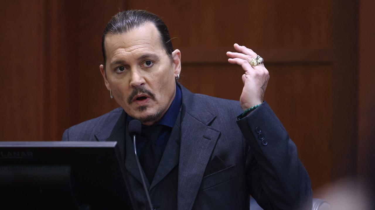 Depp took the stand on Tuesday. Picture: AFP.