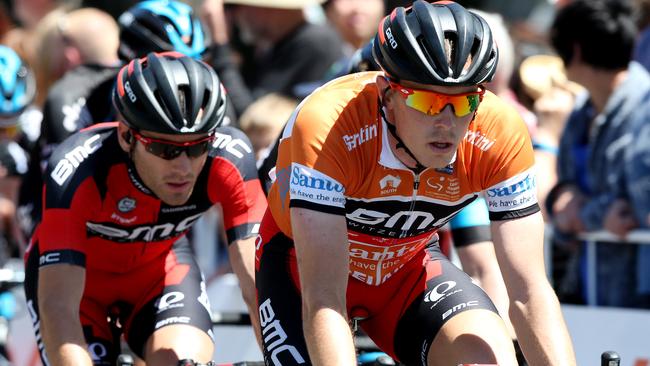 Tour Down Under Stage 6 - Adelaide City Circuit. Rohan Dennis winner of the overall jersey. Photo Sarah Reed