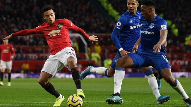 Mason Greenwood levelled the scores for Manchester United. Picture: Oli Scarff/AFP