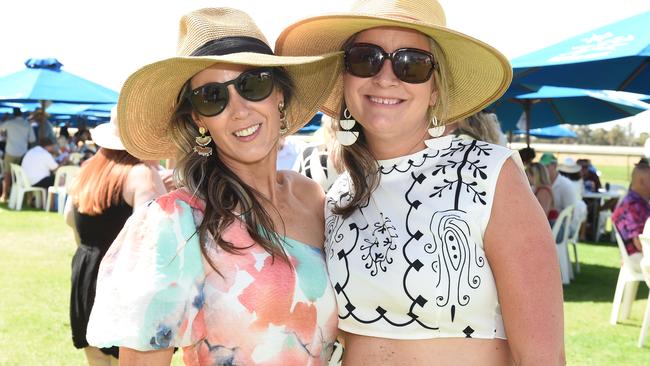 Corrina Stephens and Maree Roeus at Moama Bowling Club Echuca Cup. Picture: David Smith