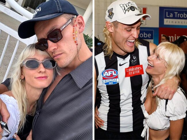 Collingwood captain Darcy Moore and his Triple J girlfriend Dee Salmin aren’t sleeping together or moving in anytime soon.