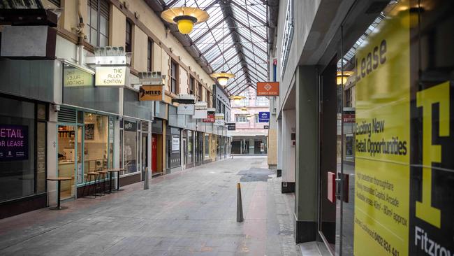 Extended Covid lockdowns slammed Melbourne and tore through retailing. Picture: Jake Nowakowski