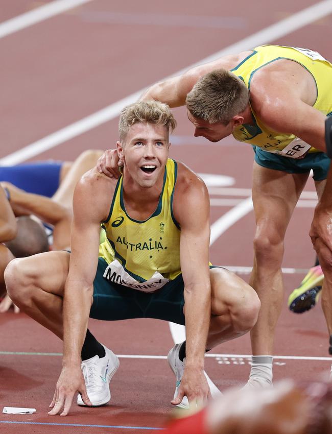 Ashley Moloney after claiming a bronze medal in the Men’s Decathlon. Picture: Alex Coppel