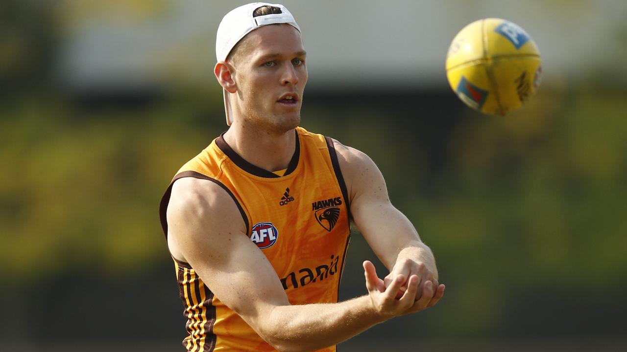 Jacob Koschitzke will debut for Hawthorn on Saturday night. Picture: Darrian Traynor/Getty Images