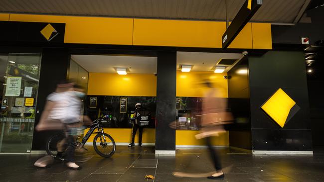 Commonwealth Bank will be in the spotlight when it reports on Wednesday. Picture : NCA NewsWire/Daniel Pockett