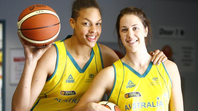 Cambage and Jenna O'Hea in happier times.