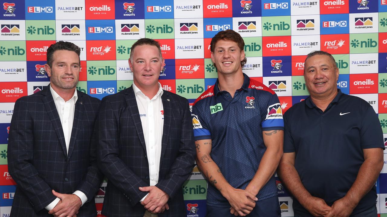 It’s all smiles at the Knights after the big announcement.