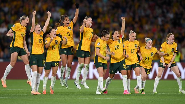 The Matildas stopped the nation with their incredible shootout victory over France. (Photo by Justin Setterfield/Getty Images)