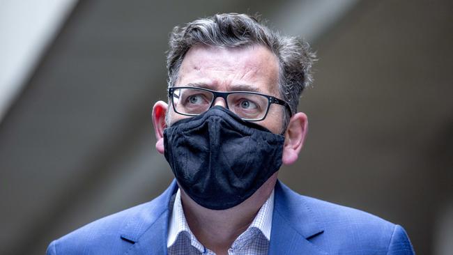 Victorian Premier Daniel Andrews will release all phone records, including encrypted apps, to the hotel quarantine inquiry. Picture: NCA NewsWire / David Geraghty