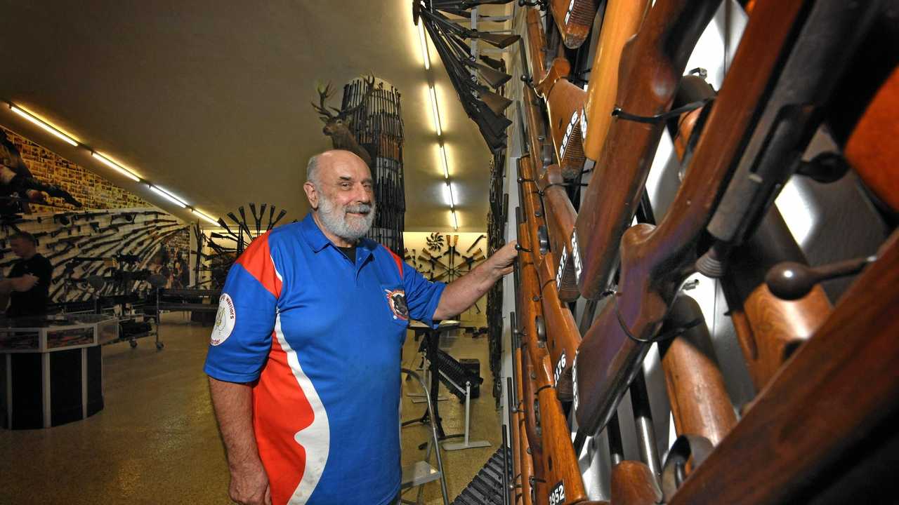 Ron Owen from Owen's Guns in Gympie. Picture: Renee Albrecht