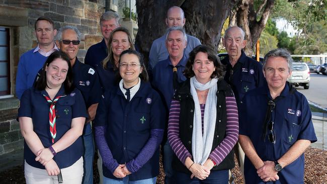 The leaders of the 1st Mosman 1908 Scout Group. Picture: Adam Ward